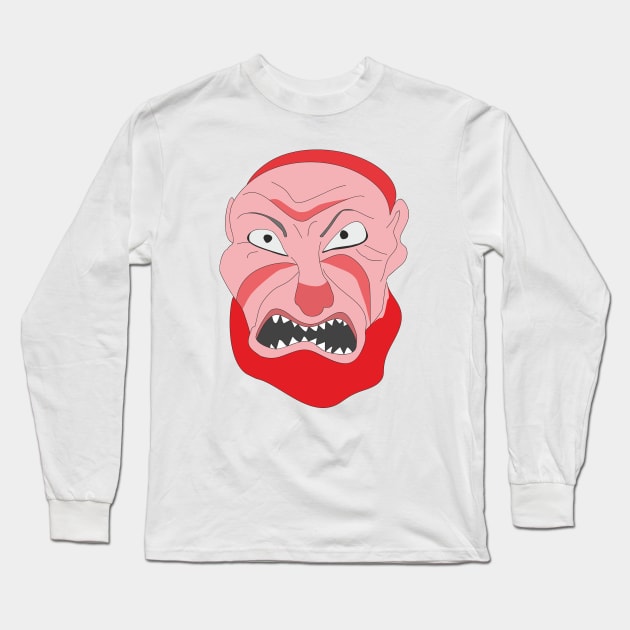 Evil face Long Sleeve T-Shirt by Alekvik